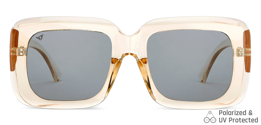 Brown Wayfarer Full Rim Unisex Sunglasses by Vincent Chase Polarized-148981