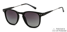Load image into Gallery viewer, Black Round Full Rim Unisex Sunglasses by Vincent Chase Polarized-148984