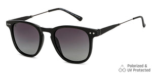Black Round Full Rim Unisex Sunglasses by Vincent Chase Polarized-148984