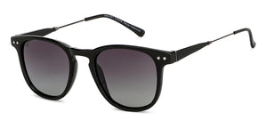 Black Round Full Rim Unisex Sunglasses by Vincent Chase Polarized-148984