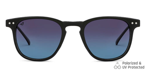 Black Round Full Rim Unisex Sunglasses by Vincent Chase Polarized-148985