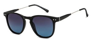 Black Round Full Rim Unisex Sunglasses by Vincent Chase Polarized-148985