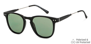Black Round Full Rim Unisex Sunglasses by Vincent Chase Polarized-148986
