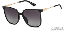 Load image into Gallery viewer, Black Cat Eye Full Rim Women Sunglasses by Vincent Chase Polarized-148993