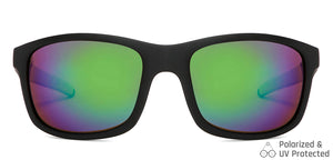 Black Sports Full Rim Unisex Sunglasses by Vincent Chase Polarized-149104