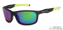 Load image into Gallery viewer, Black Sports Full Rim Unisex Sunglasses by Vincent Chase Polarized-149104
