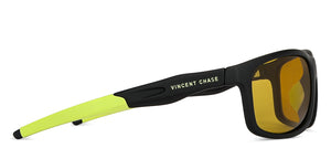 Black Sports Full Rim Unisex Sunglasses by Vincent Chase Polarized-149107
