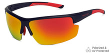 Load image into Gallery viewer, Blue Sports Half Rim Unisex Sunglasses by Vincent Chase Polarized-149111