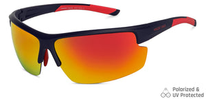 Blue Sports Half Rim Unisex Sunglasses by Vincent Chase Polarized-149111
