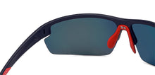 Load image into Gallery viewer, Blue Sports Half Rim Unisex Sunglasses by Vincent Chase Polarized-149111