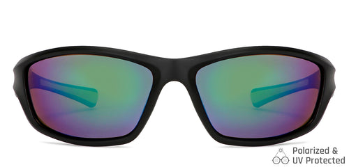 Black Sports Full Rim Unisex Sunglasses by Vincent Chase Polarized-149112