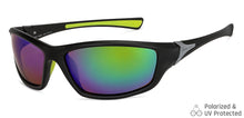 Load image into Gallery viewer, Black Sports Full Rim Unisex Sunglasses by Vincent Chase Polarized-149112