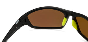 Black Sports Full Rim Unisex Sunglasses by Vincent Chase Polarized-149112