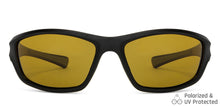 Load image into Gallery viewer, Black Sports Full Rim Unisex Sunglasses by Vincent Chase Polarized-149114