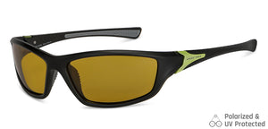 Black Sports Full Rim Unisex Sunglasses by Vincent Chase Polarized-149114