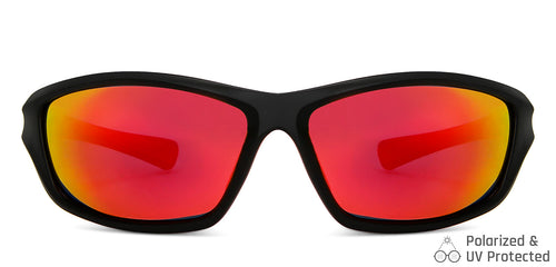 Black Sports Full Rim Unisex Sunglasses by Vincent Chase Polarized-149116