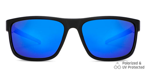 Black Sports Full Rim Unisex Sunglasses by Vincent Chase Polarized-149136