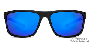Black Sports Full Rim Unisex Sunglasses by Vincent Chase Polarized-149136