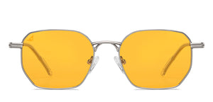 Silver Geometric Full Rim Unisex Sunglasses by Vincent Chase-151072