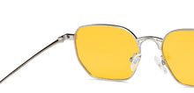 Load image into Gallery viewer, Silver Geometric Full Rim Unisex Sunglasses by Vincent Chase-151072