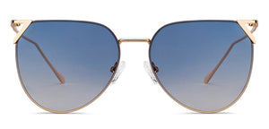 Gold Aviator Full Rim Unisex Sunglasses by Vincent Chase-151081