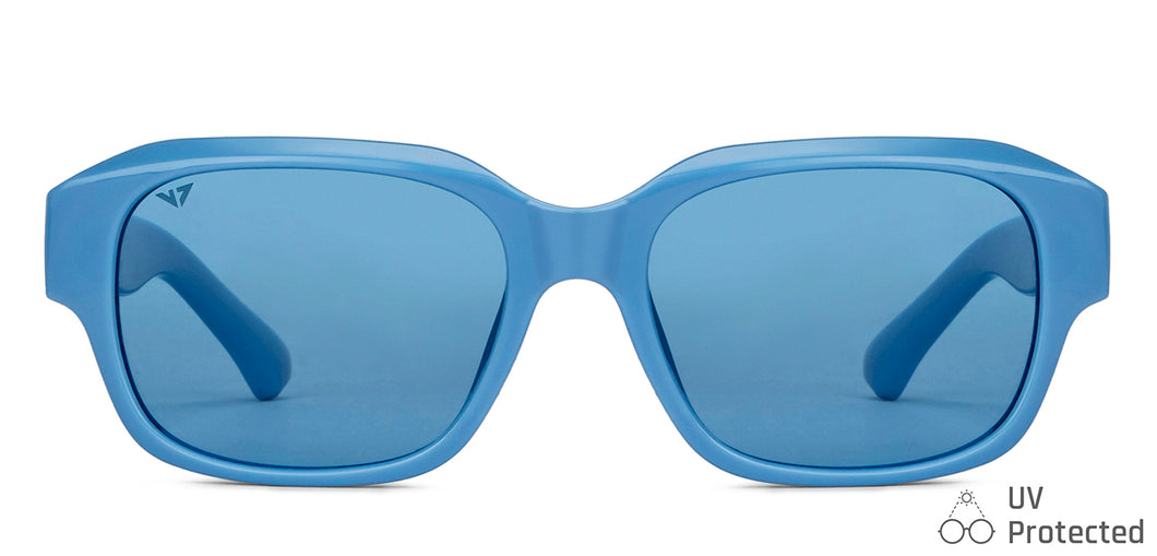 Sky Blue Square Full Rim Unisex Sunglasses by Vincent Chase-151096