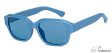 Load image into Gallery viewer, Sky Blue Square Full Rim Unisex Sunglasses by Vincent Chase-151096