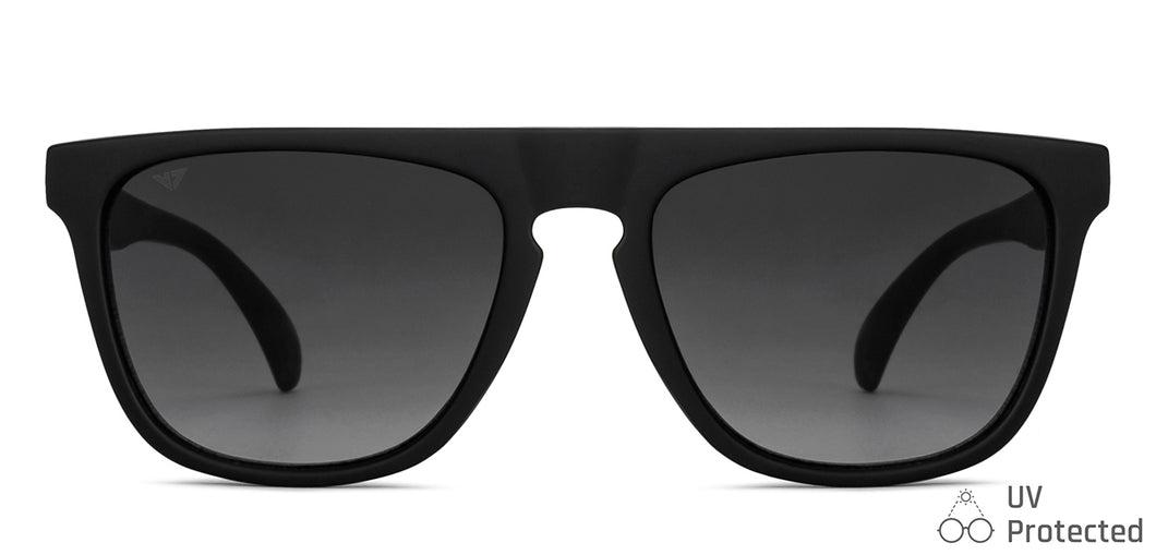 Black Wayfarer Full Rim Unisex Sunglasses by Vincent Chase-151137