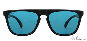 Black Wayfarer Full Rim Unisex Sunglasses by Vincent Chase-151138
