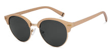 Load image into Gallery viewer, Gold Clubmaster Full Rim Unisex Sunglasses by Vincent Chase Polarized-151157