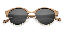 Load image into Gallery viewer, Gold Clubmaster Full Rim Unisex Sunglasses by Vincent Chase Polarized-151157