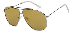 Silver Aviator Full Rim Unisex Sunglasses by Vincent Chase-151269