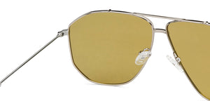 Silver Aviator Full Rim Unisex Sunglasses by Vincent Chase-151269