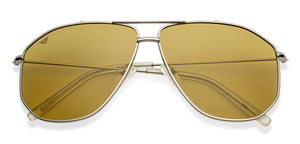 Silver Aviator Full Rim Unisex Sunglasses by Vincent Chase-151269