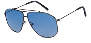 Gunmetal Aviator Full Rim Unisex Sunglasses by Vincent Chase-152237