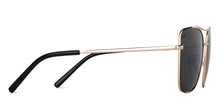 Load image into Gallery viewer, Gold Black Aviator Full Rim Unisex Sunglasses by Vincent Chase-151272
