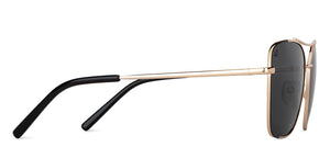 Gold Black Aviator Full Rim Unisex Sunglasses by Vincent Chase-151272