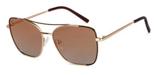 Load image into Gallery viewer, Gold Black Aviator Full Rim Unisex Sunglasses by Vincent Chase-151273