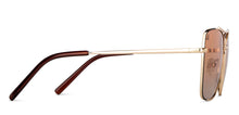 Load image into Gallery viewer, Gold Black Aviator Full Rim Unisex Sunglasses by Vincent Chase-151273