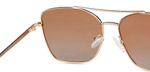 Load image into Gallery viewer, Gold Black Aviator Full Rim Unisex Sunglasses by Vincent Chase-151273