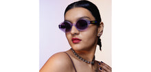 Load image into Gallery viewer, Blue Round Full Rim Unisex Sunglasses by Vincent Chase-200585