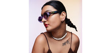 Load image into Gallery viewer, Blue Round Full Rim Unisex Sunglasses by Vincent Chase-200585