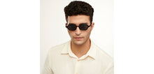 Load image into Gallery viewer, Black Geometric Full Rim Unisex Sunglasses by Vincent Chase Polarized-201181