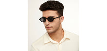 Load image into Gallery viewer, Black Geometric Full Rim Unisex Sunglasses by Vincent Chase Polarized-201181