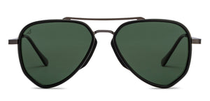 Gunmetal Aviator Full Rim Unisex Sunglasses by Vincent Chase Polarized-206772