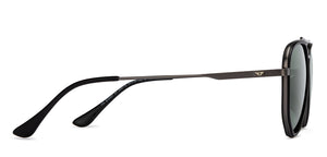 Gunmetal Aviator Full Rim Unisex Sunglasses by Vincent Chase Polarized-206772