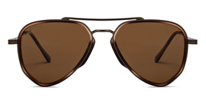 Brown Aviator Full Rim Unisex Sunglasses by Vincent Chase Polarized-206773