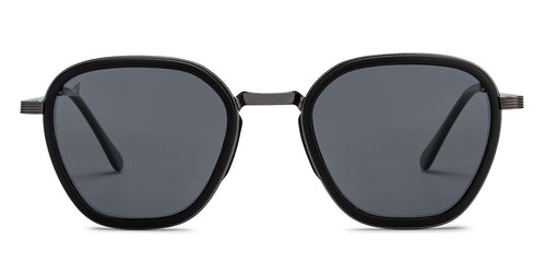 Black Aviator Full Rim Unisex Sunglasses by Vincent Chase Polarized-206774
