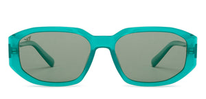 Green Geometric Full Rim Unisex Sunglasses by Vincent Chase Polarized-206911