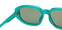 Load image into Gallery viewer, Green Geometric Full Rim Unisex Sunglasses by Vincent Chase Polarized-206911